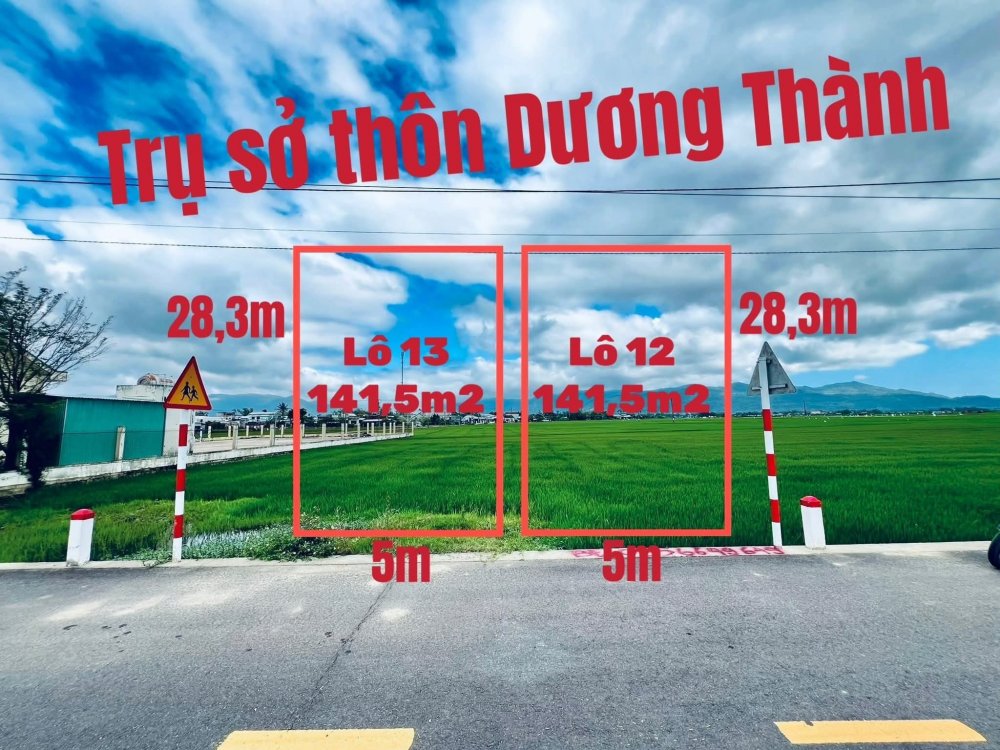 🔥 BÁN 2 LÔ ĐẤT LIỀN KỀ GIÁ TỐT – TRUNG TÂM TUY PHƯỚC, BÌNH ĐỊNH 